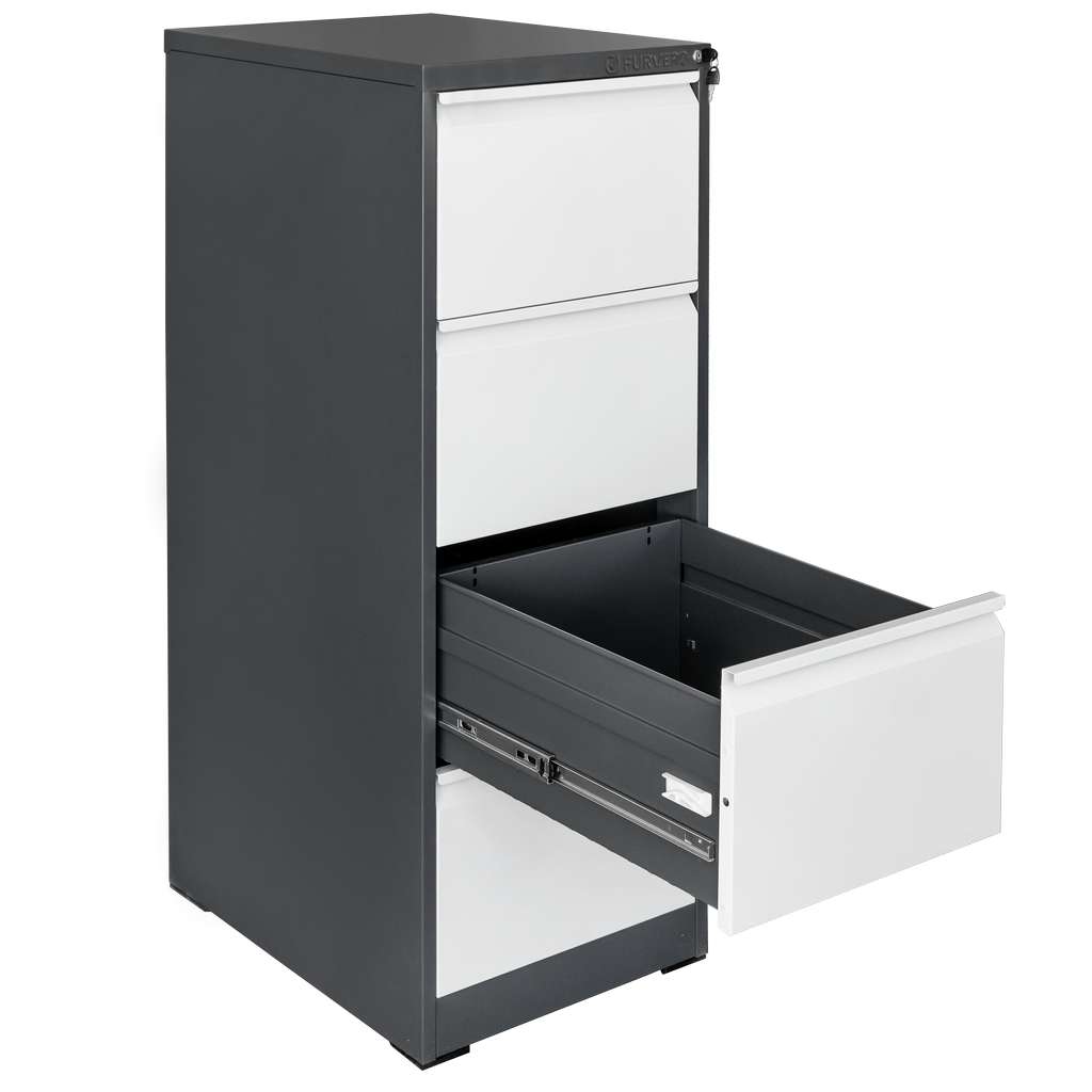 szafka kartotekowa metalowa, szafka na dokumenty, szafka biurowa z szufladami, szafka na akta, szafka na kartoteki A4, meble metalowe do biura