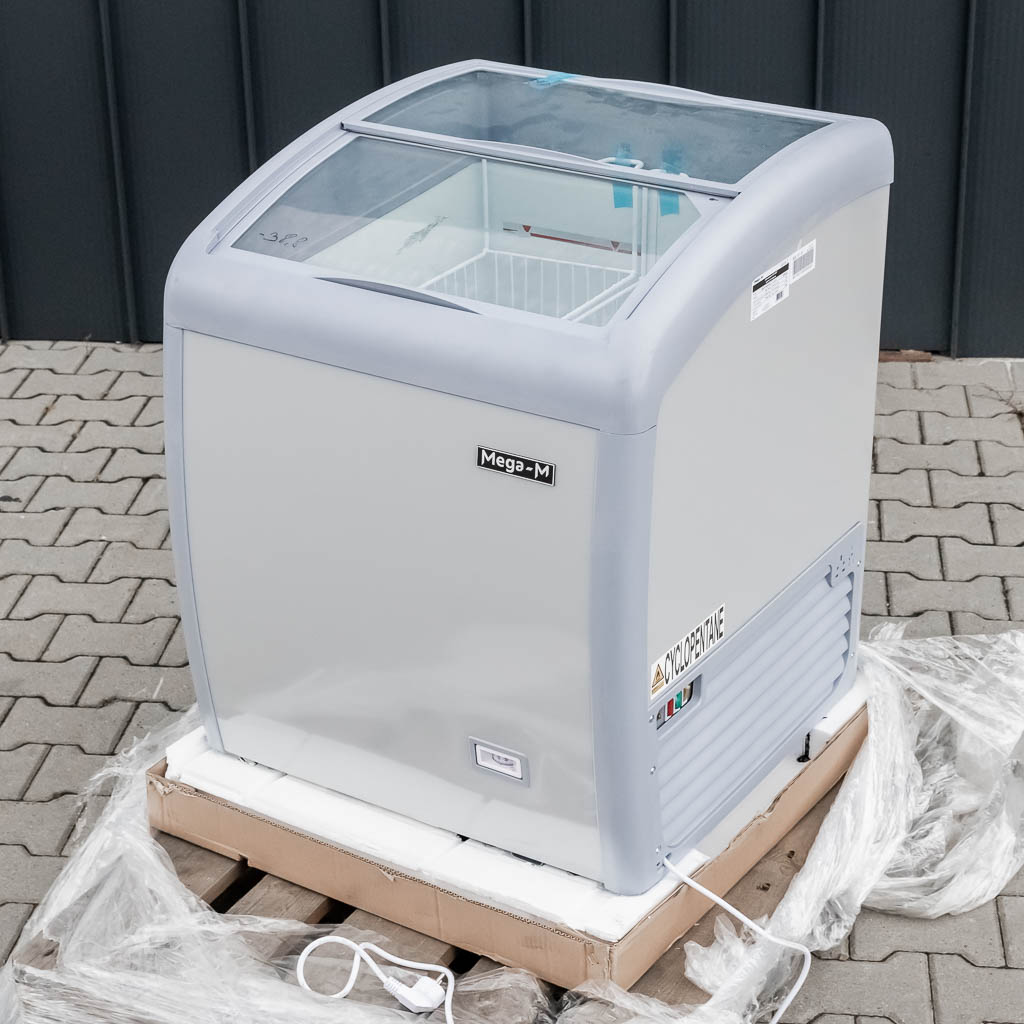 Zamrażarka skrzyniowa przeszklona 110L Mega-M YETI X67 POWYSTAWOWA