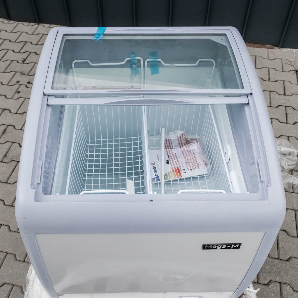 Zamrażarka skrzyniowa przeszklona 110L Mega-M YETI X67 POWYSTAWOWA