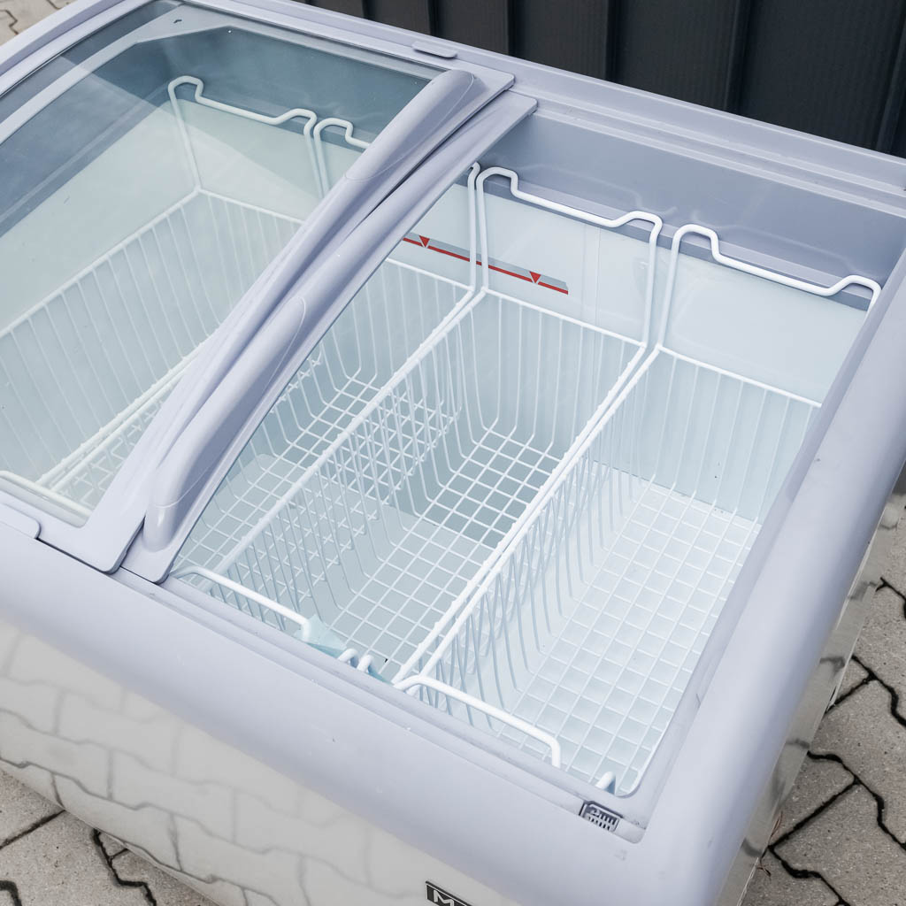 Zamrażarka skrzyniowa przeszklona 190L Mega-M YETI X100 POWYSTAWOWA