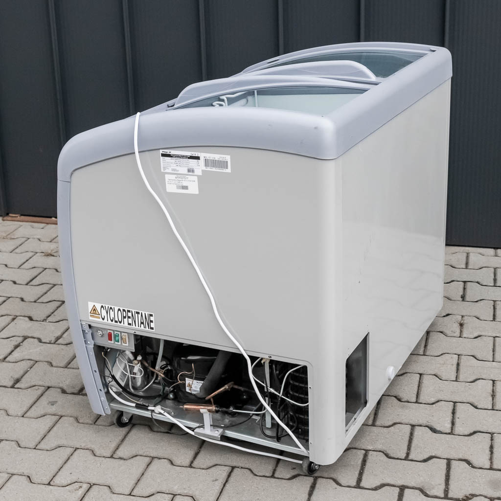 Zamrażarka skrzyniowa przeszklona 190L Mega-M YETI X100 POWYSTAWOWA