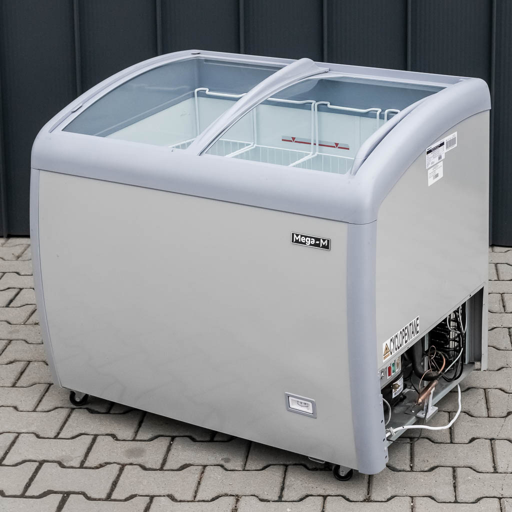 Zamrażarka skrzyniowa przeszklona 190L Mega-M YETI X100 POWYSTAWOWA