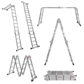 Zdjęcie produktu: Drabina aluminiowa składana przegubowa WERKBERG 4×4 wielofunkcyjna