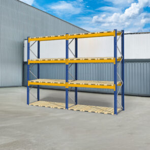 Zdjęcie produktu: Regał magazynowy paletowy JUNGHEINRICH MPB 0+3 H-440 cm L-570 cm nośność na parę trawersów 3000 kg