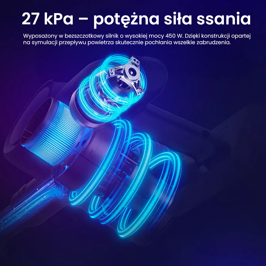 bezprzewodowy BERGMANN HAX 120 450 W, odkurzacz pionowy