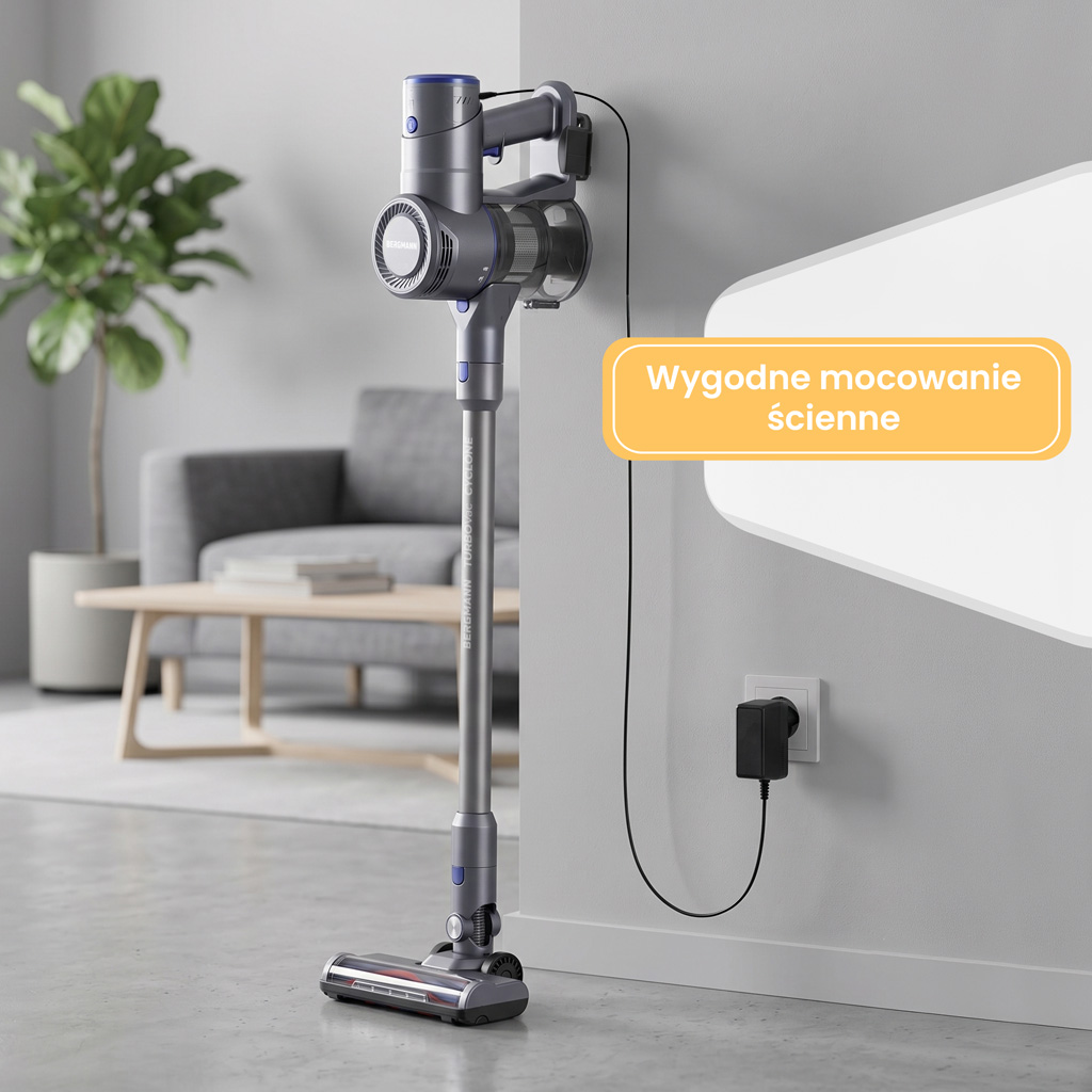 bezprzewodowy BERGMANN HAX 120 450 W, odkurzacz pionowy