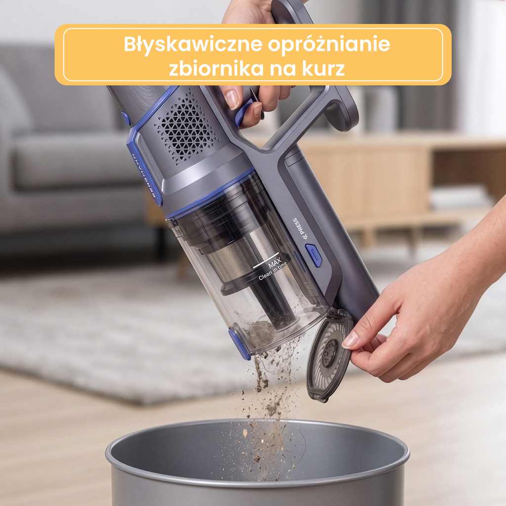 bezprzewodowy BERGMANN HAX 121 450 W, odkurzacz pionowy