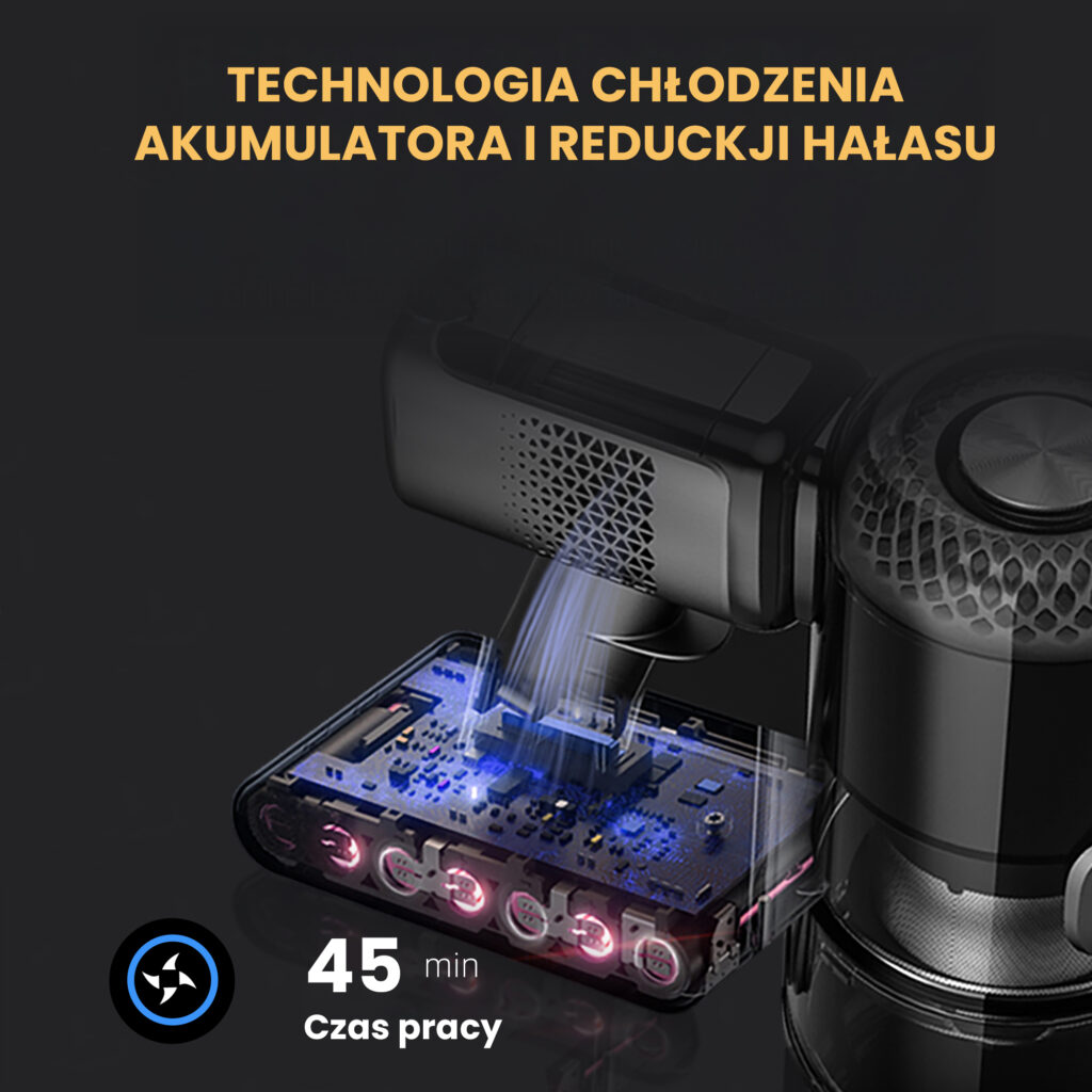 bezprzewodowy BERGMANN HAX 125 450 W, odkurzacz pionowy