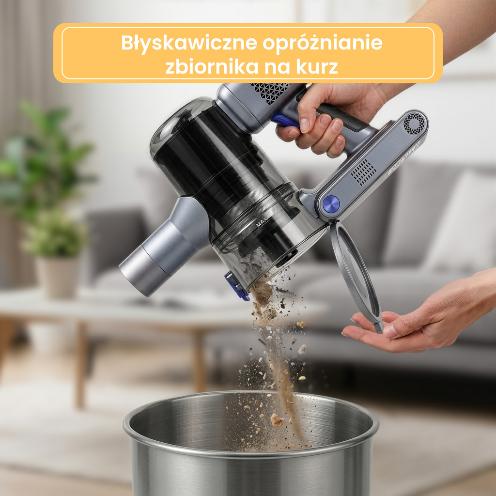 bezprzewodowy BERGMANN HAX 125 450 W, odkurzacz pionowy