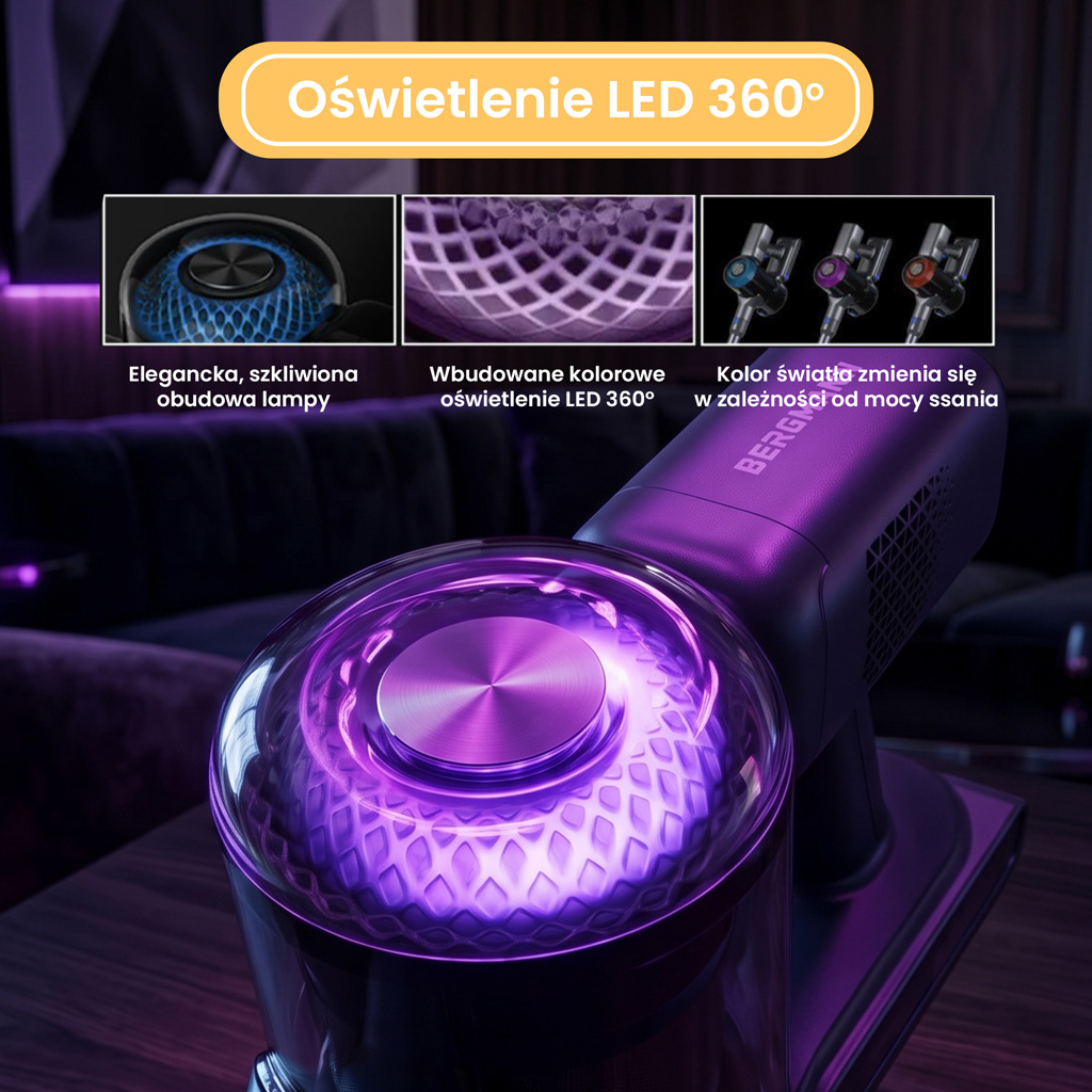 bezprzewodowy BERGMANN HAX 125 450 W, odkurzacz pionowy