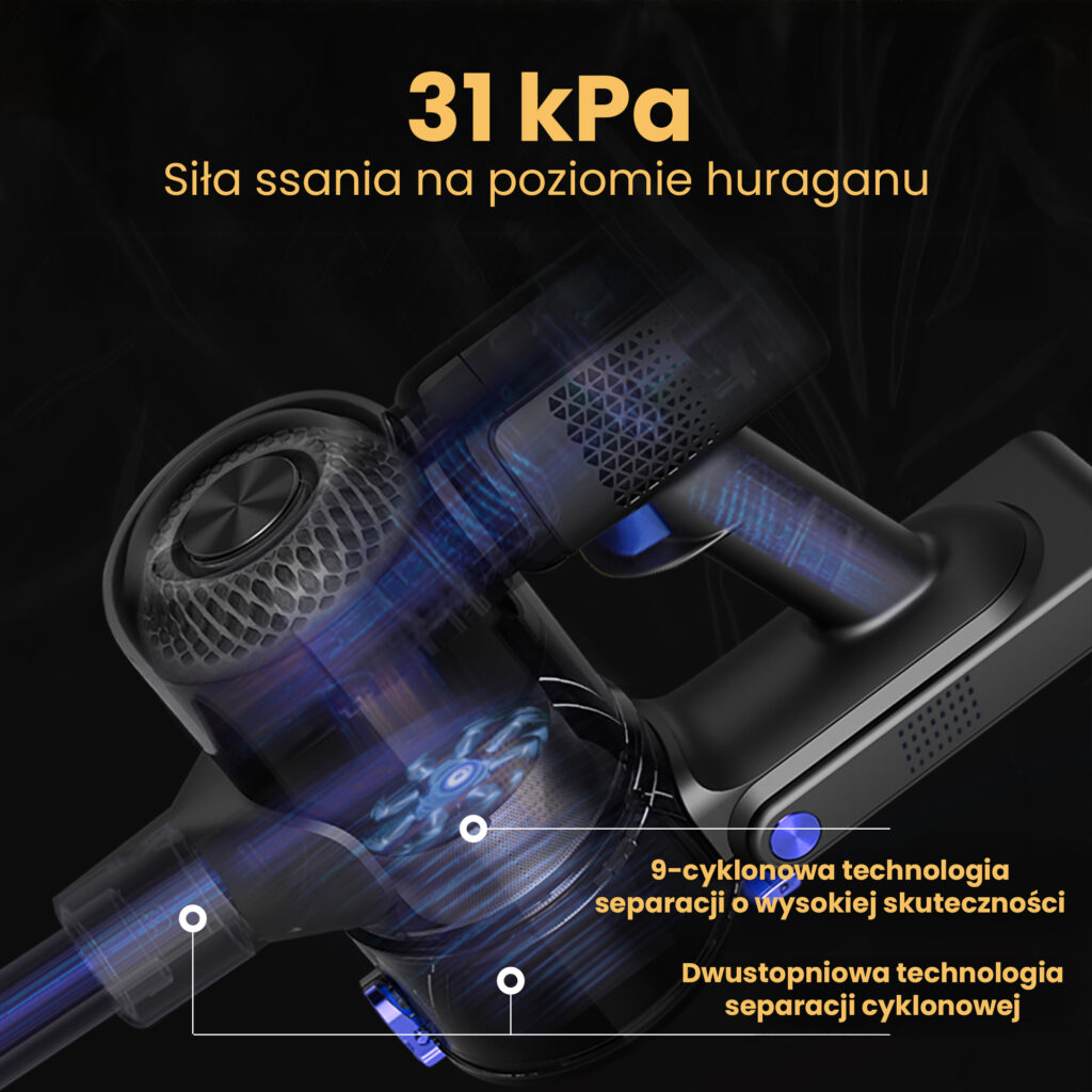 bezprzewodowy BERGMANN HAX 125 450 W, odkurzacz pionowy