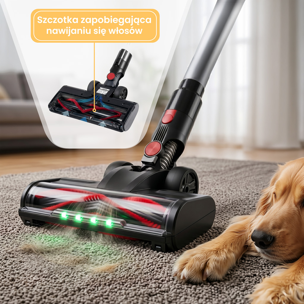 odkurzacz bezprzewodowy BERGMANN PUX 728 650 W, odkurzacz pionowy