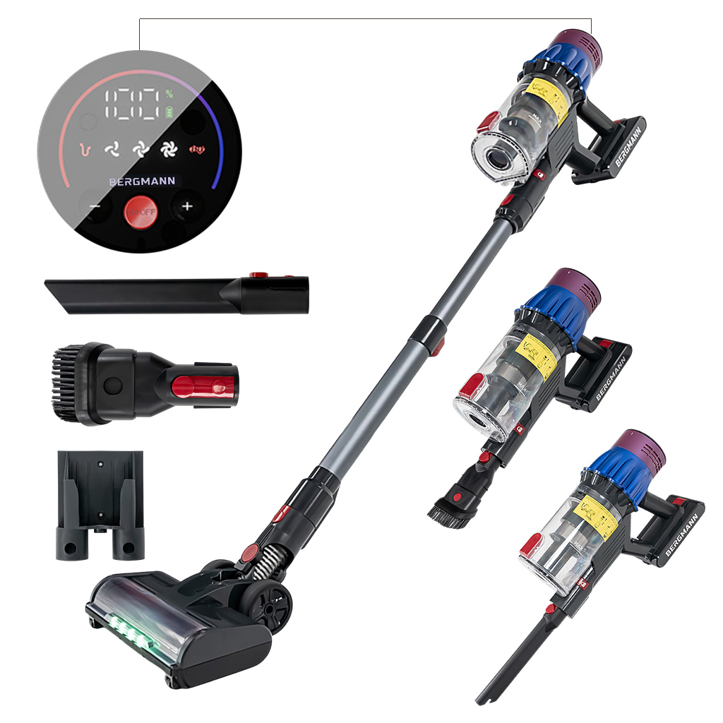 odkurzacz bezprzewodowy BERGMANN PUX 728 650 W, odkurzacz pionowy