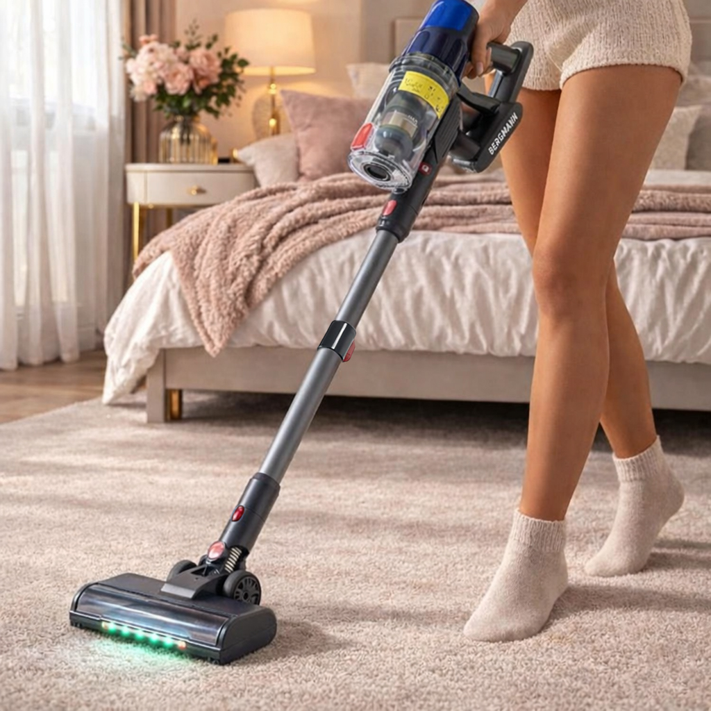 odkurzacz bezprzewodowy BERGMANN PUX 728 650 W, odkurzacz pionowy