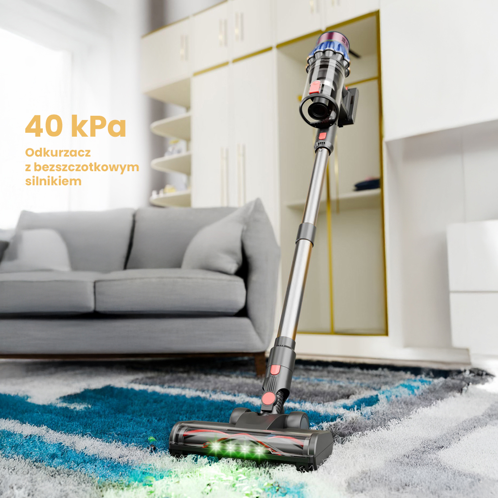 odkurzacz bezprzewodowy BERGMANN PUX 728 650 W, odkurzacz pionowy