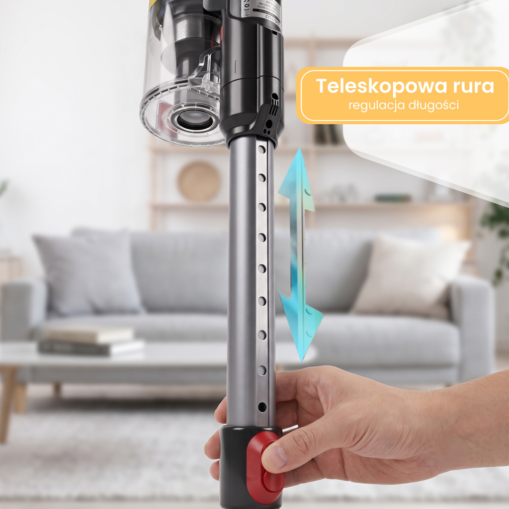 odkurzacz bezprzewodowy BERGMANN PUX 728 650 W, odkurzacz pionowy