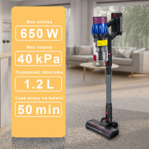 Zdjęcie produktu: Odkurzacz bezprzewodowy pionowy BERGMANN PUX 728 650W