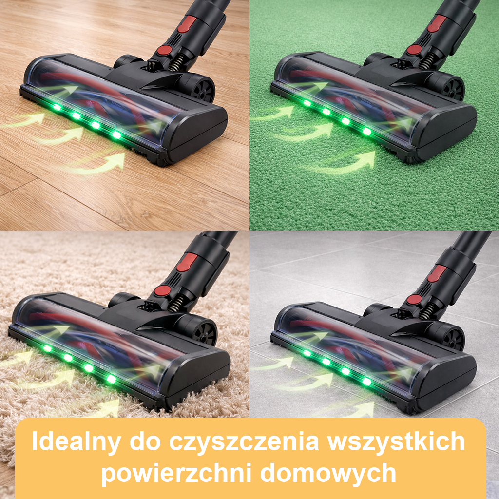 odkurzacz bezprzewodowy BERGMANN PUX 728 650 W, odkurzacz pionowy