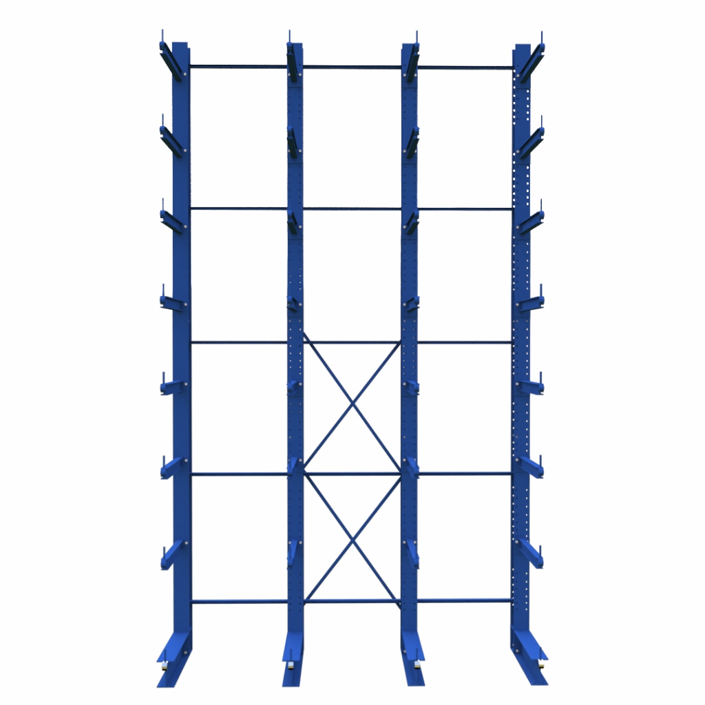 Regał wspornikowy jednostronny STOW H-750 cm 4 moduly MPP001614