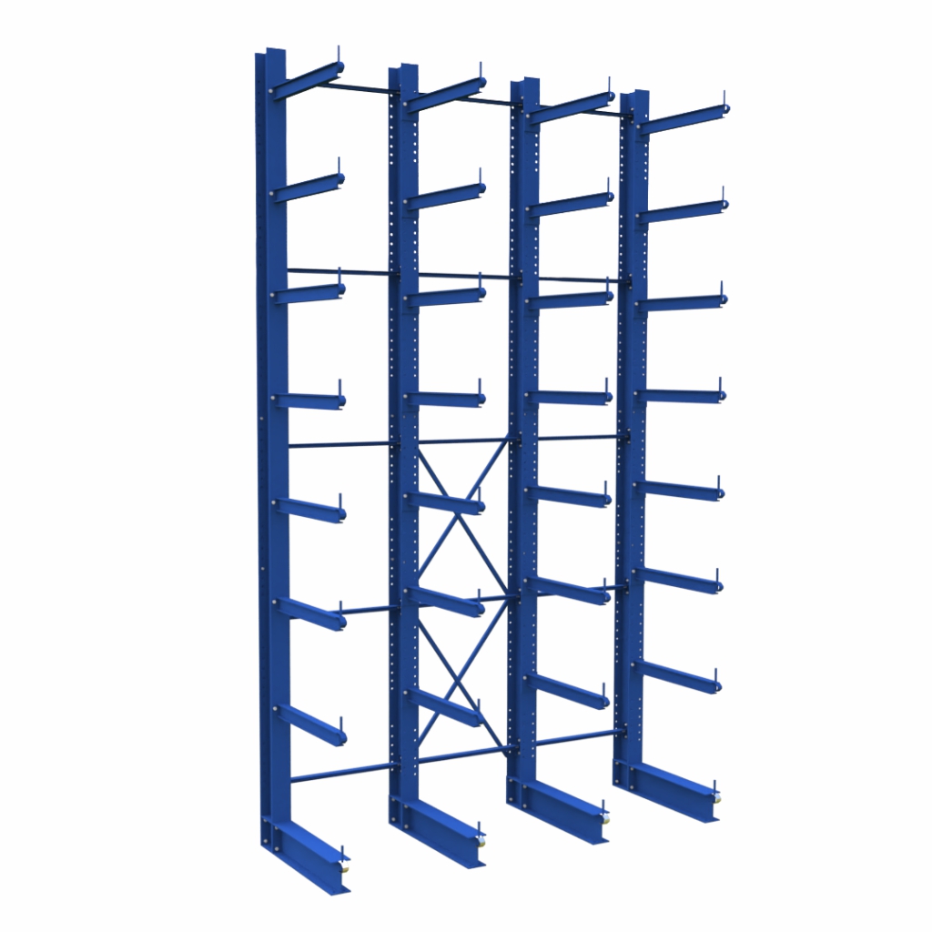 Regał wspornikowy jednostronny STOW H-750 cm 4 moduly MPP001614