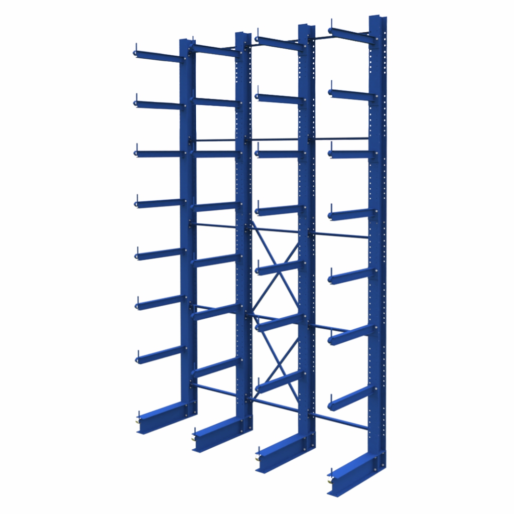 Regał wspornikowy jednostronny STOW H-750 cm 4 moduly MPP001614