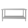 Stół gastronomiczny ze stali nierdzewnej centralny z półką Mega-M X STANDARD 160x60x85 cm