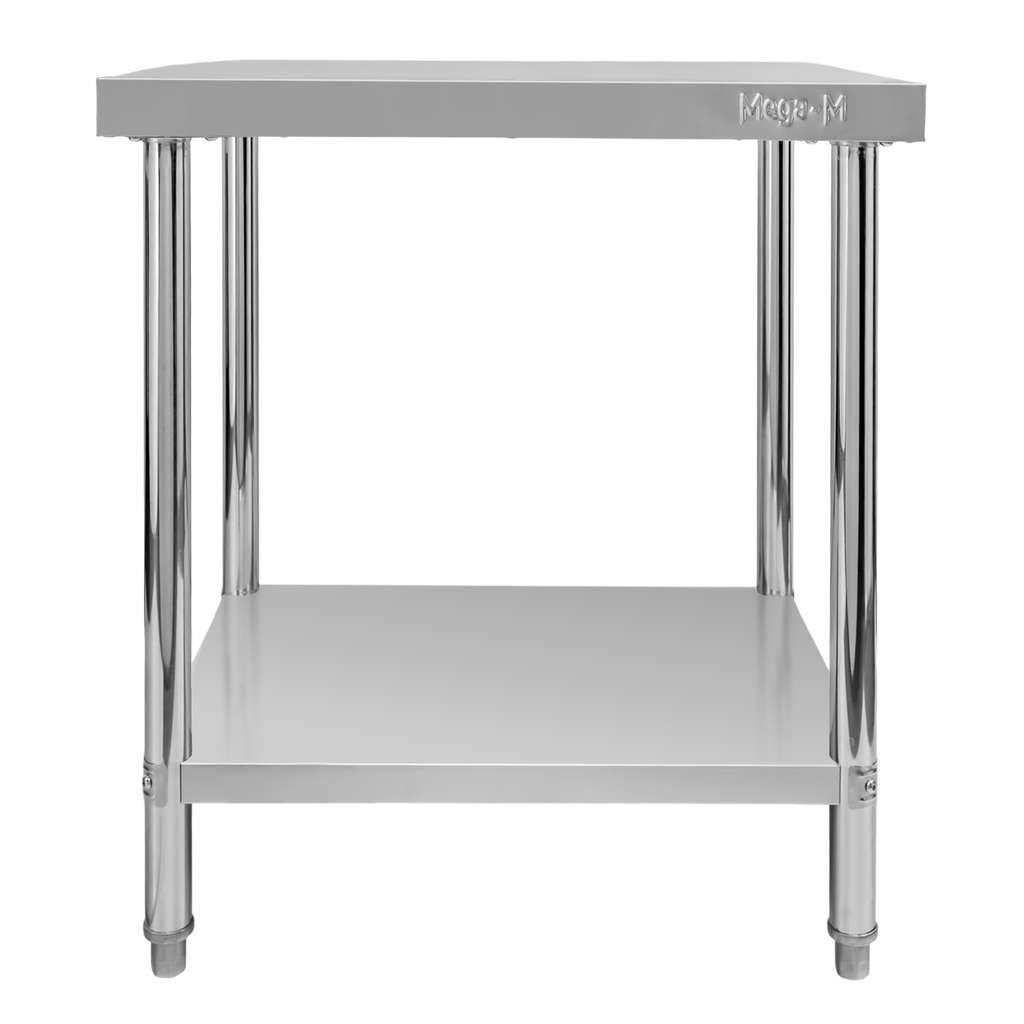 Stół gastronomiczny ze stali nierdzewnej centralny z półką Mega-M X STANDARD 60x60x85 cm