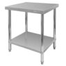 Stół gastronomiczny ze stali nierdzewnej centralny z półką Mega-M X STANDARD 60x60x85 cm