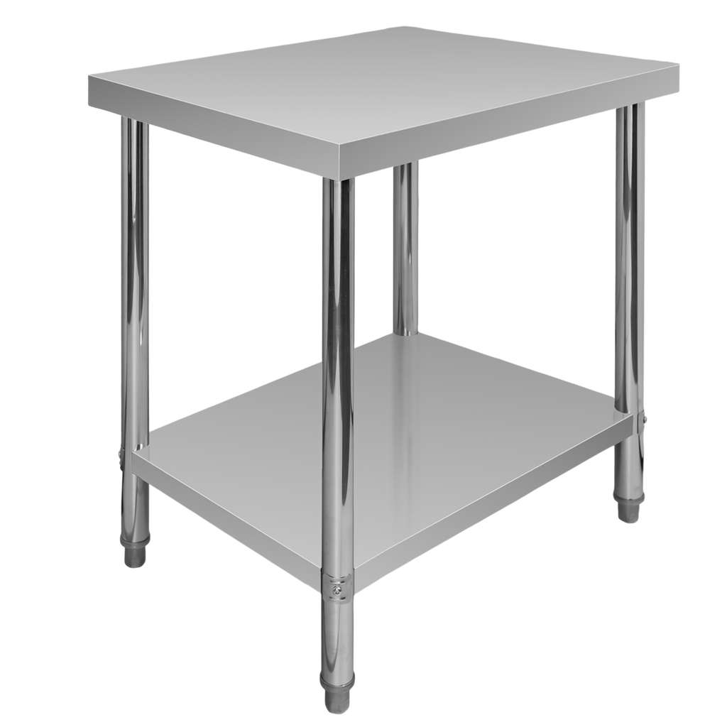 Stół gastronomiczny ze stali nierdzewnej centralny z półką Mega-M X STANDARD 60x60x85 cm