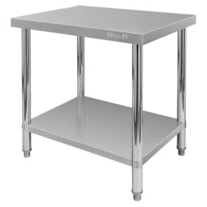 Zdjęcie produktu: Stół gastronomiczny ze stali nierdzewnej centralny z półką Mega-M X STANDARD 80x60x85 cm