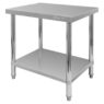 Stół gastronomiczny ze stali nierdzewnej centralny z półką Mega-M X STANDARD 80x60x85 cm