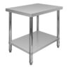 Stół gastronomiczny ze stali nierdzewnej centralny z półką Mega-M X STANDARD 80x60x85 cm