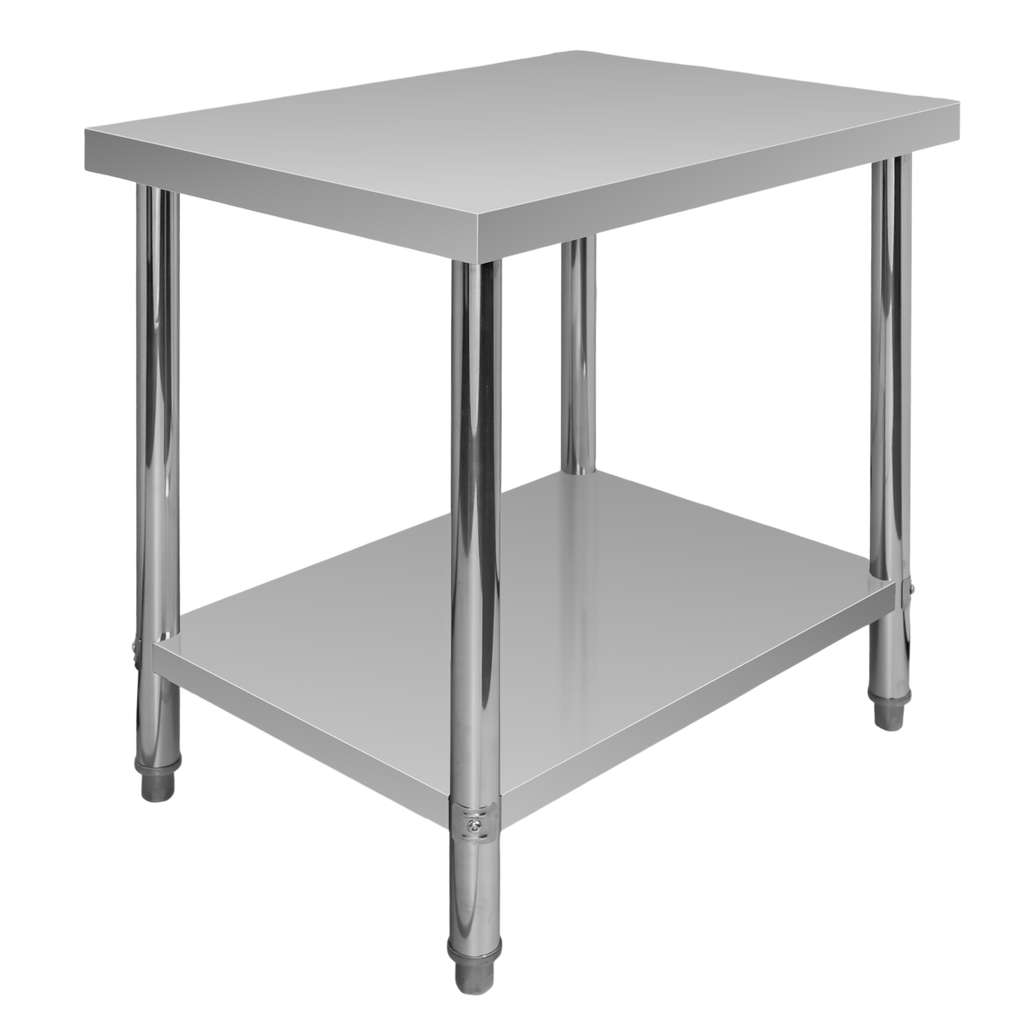 Stół gastronomiczny ze stali nierdzewnej centralny z półką Mega-M X STANDARD 80x60x85 cm