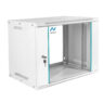 Szafa Rack 19 9U serwerowa na elektronikę NETBERG BASIC wisząca 60x40x46.3cm szara przeszklone drzwi