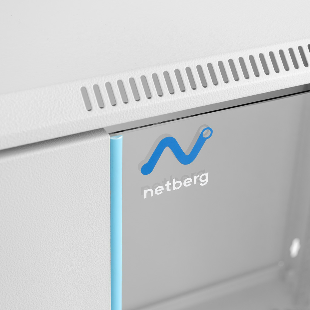 Szafa Rack 19 6U serwerowa na elektronikę NETBERG BASIC wisząca 60x40x33cm szara