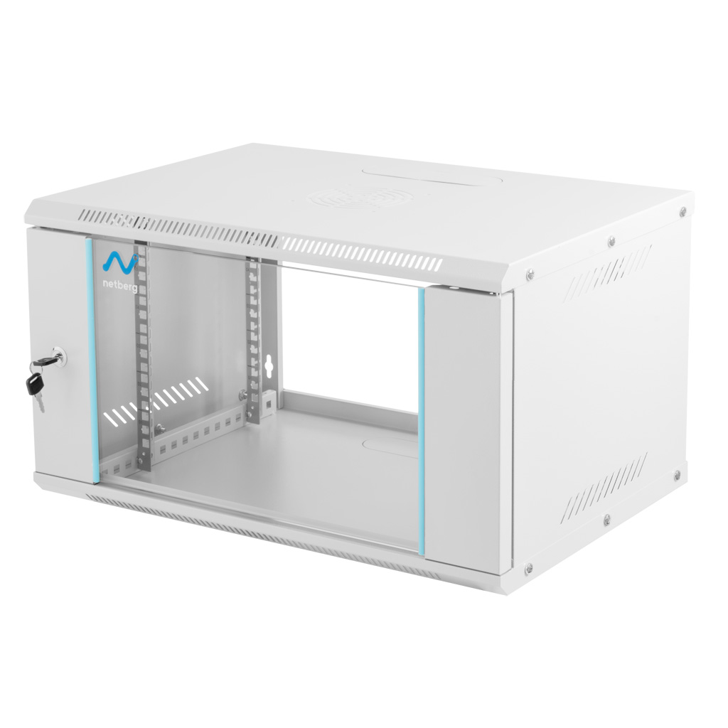 Szafa Rack 19 6U serwerowa na elektronikę NETBERG BASIC wisząca 60x40x33cm szara