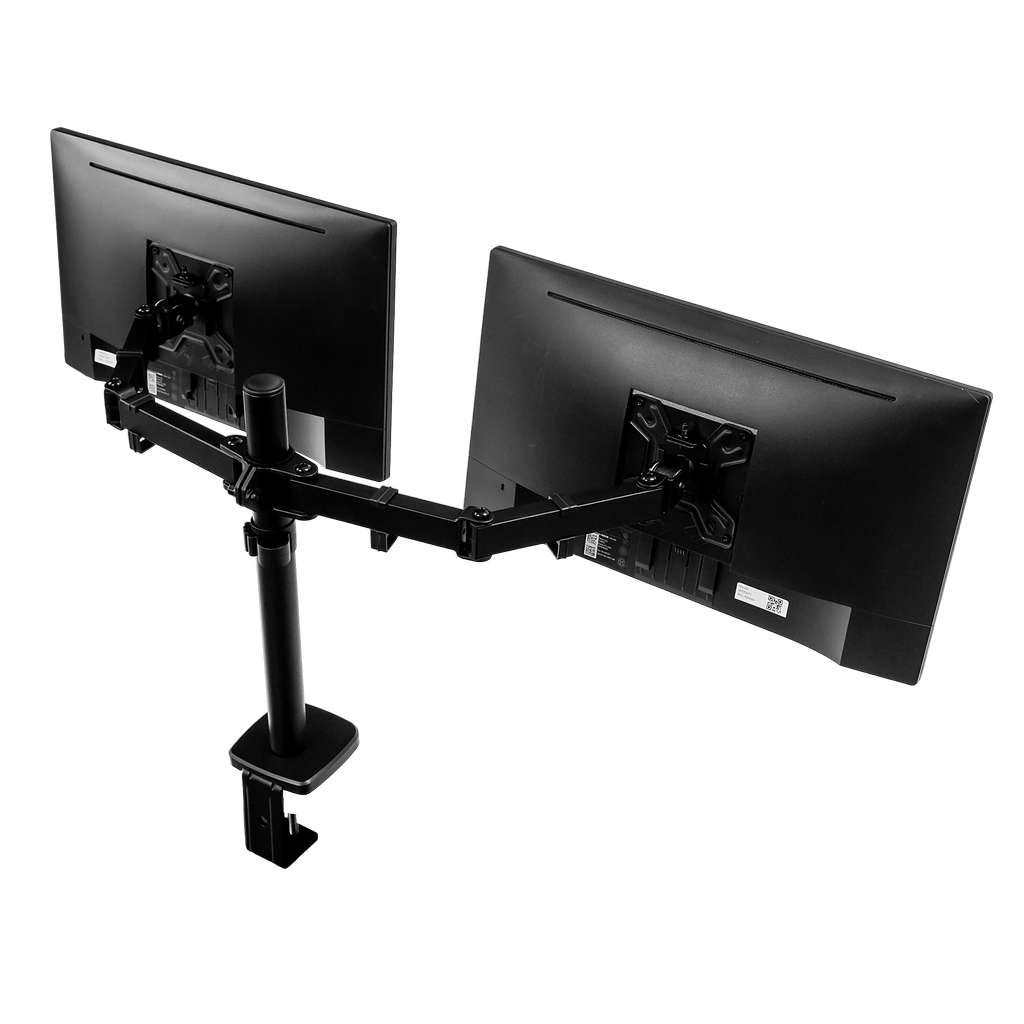 uchwyt do monitora, uchwyt biurkowy na monitor, uchwyt obrotowy do monitora, uchwyt dwuramienny do monitora