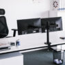 uchwyt do monitora, uchwyt biurkowy na monitor, uchwyt obrotowy do monitora, uchwyt dwuramienny do monitora