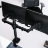 Uchwyt na monitor do biurka FURVERO HK003 13-32" 2 regulowane ramiona czarny