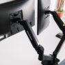 uchwyt do monitora, uchwyt biurkowy na monitor, uchwyt obrotowy do monitora, uchwyt dwuramienny do monitora