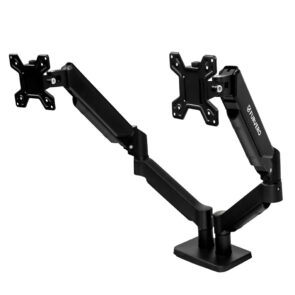 Zdjęcie produktu: Uchwyt na monitor do biurka FURVERO HK005 13-27" 2 regulowane ramiona sprężynowe czarny