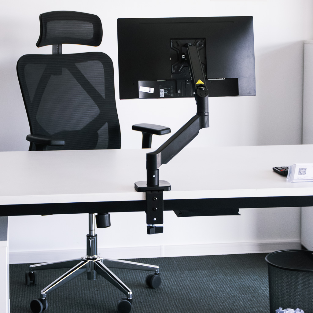 uchwyt do monitora, uchwyt biurkowy na monitor, uchwyt obrotowy do monitora