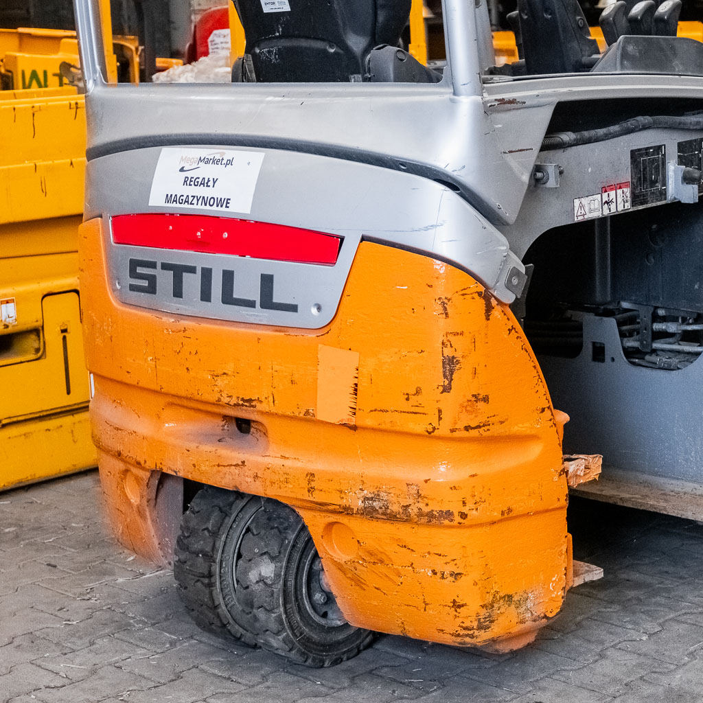 wózek widłowy, wózek wysokiego składowania, wózek elektryczny, wózek magazynowy uszkodzony, wózek na części, sprzęt magazynowy używany