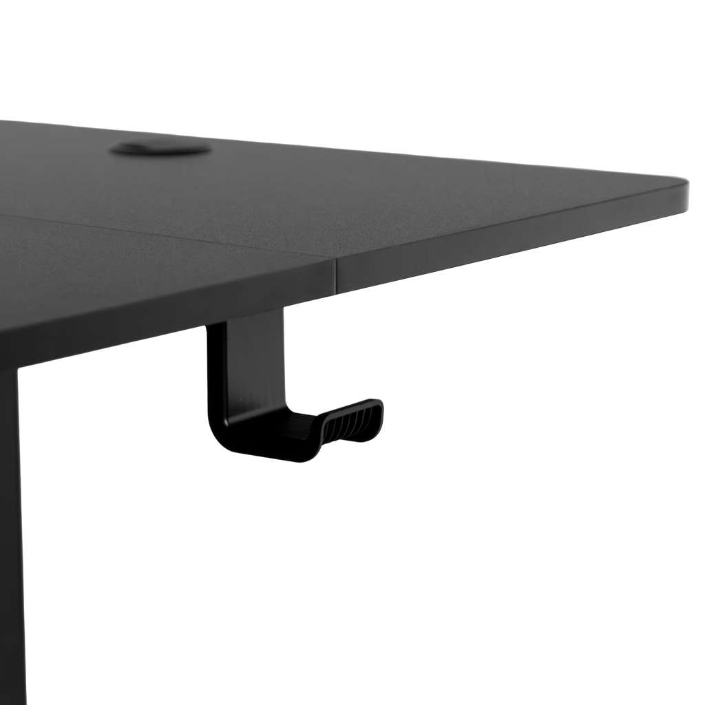 biurko regulowane elektrycznie, biurko z regulacją wysokości, biurko ergonomiczne, biurko czarne, biurko do home office, ciche biurko z silnikiem