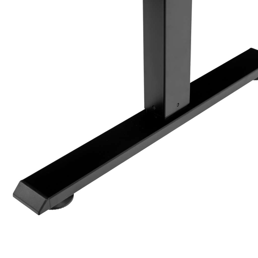 biurko regulowane elektrycznie, biurko z regulacją wysokości, biurko ergonomiczne, biurko czarne, biurko do home office, ciche biurko z silnikiem
