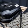 grill węglowy, grill ogrodowy z dwiema półkami