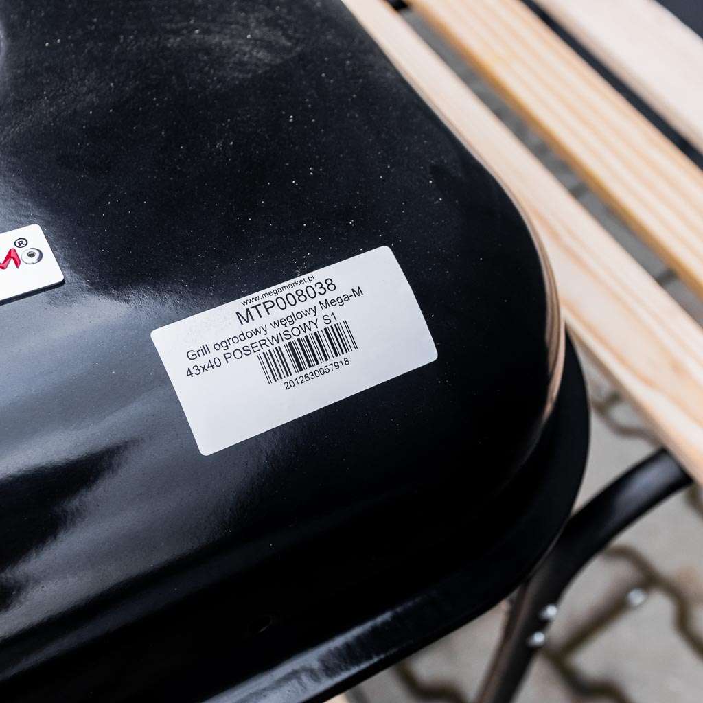grill węglowy, grill ogrodowy z dwiema półkami