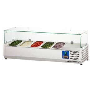 Zdjęcie produktu: Nadstawka chłodnicza z szybą STALGAST (834540) S-120 cm 5xGN 1/4