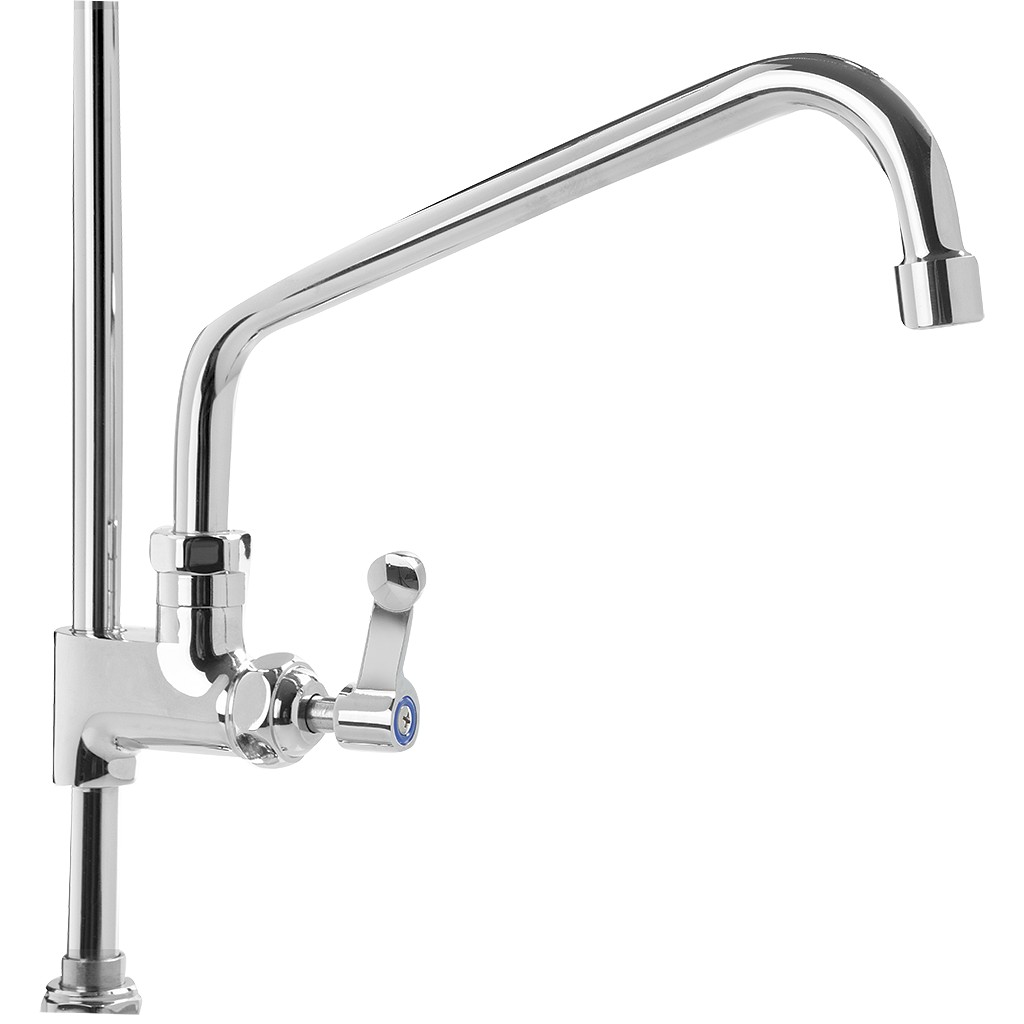 bateria gastronomiczna, bateria z prysznicem, bateria do zmywalni, wyposażenie gastronomii, bateria do kuchni profesjonalnej, bateria mosiężna, armatura kuchenna