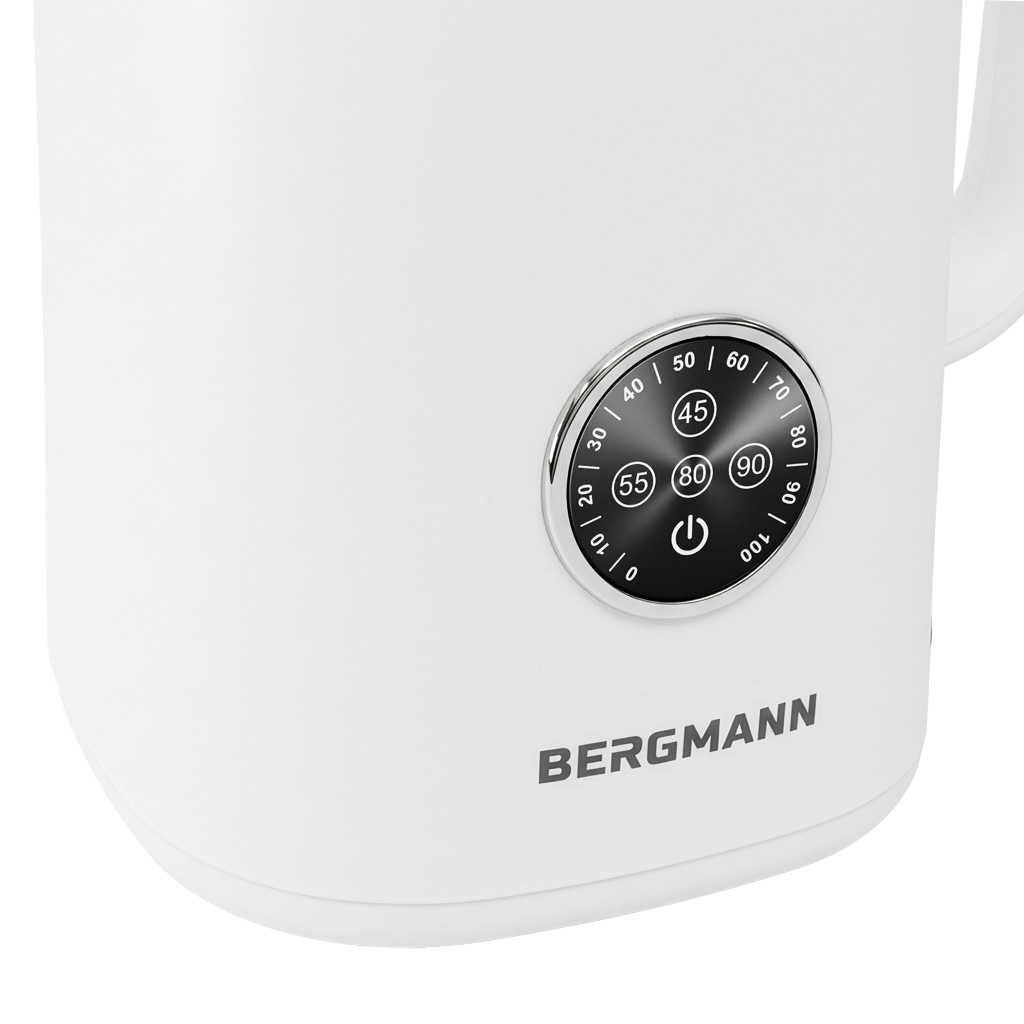 Czajnik elektryczny BERGMANN ZHL003 1,7L 1800W z regulacją temperatury 45-100°C biały